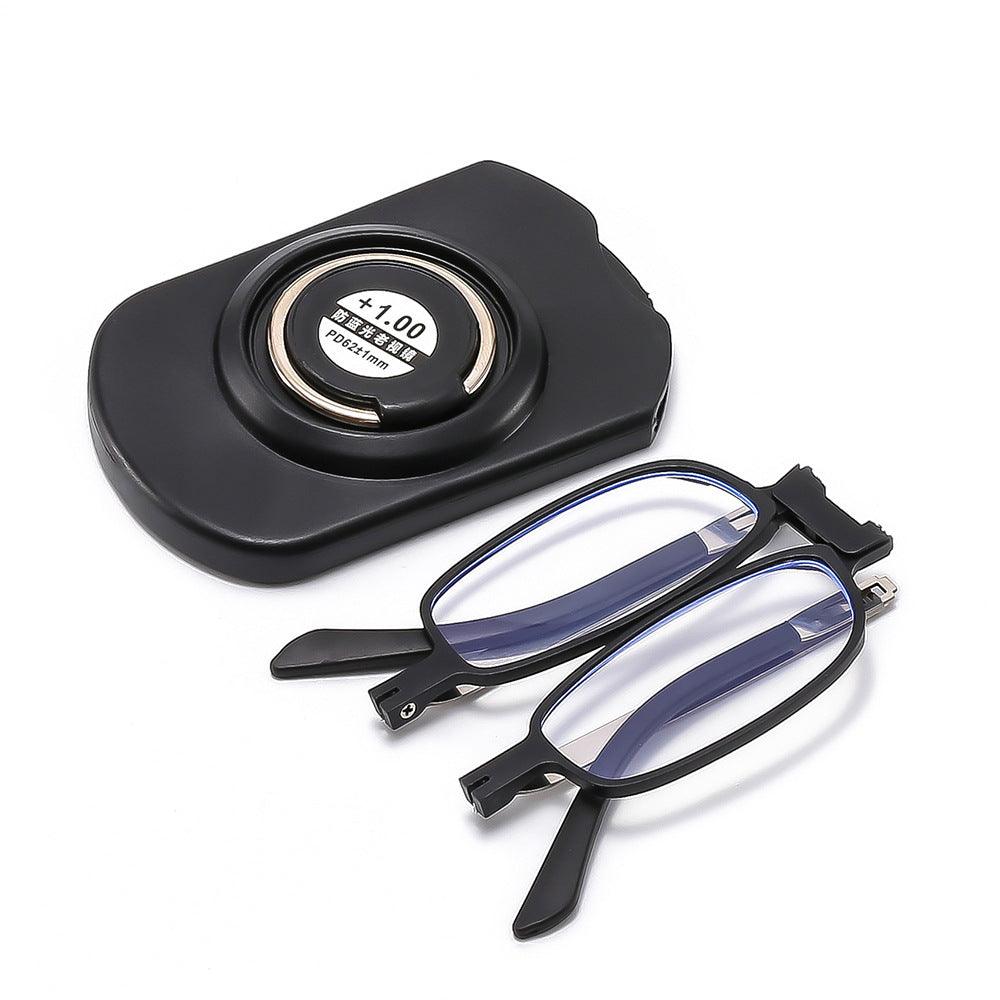 Women's trendy fashion anti-blue reading glasses men's stickers mobile phone metal bracket comfortable foldable reading glasses