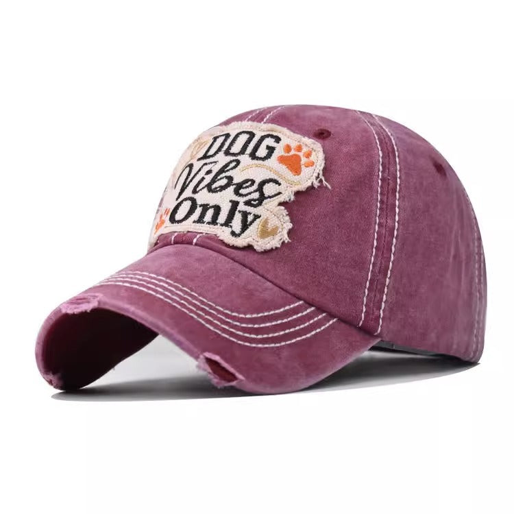 Washed holes, wide brim, baseball cap, women's American sticker, enlarged and deepened peaked cap, showing a small face, soft top hat tide
