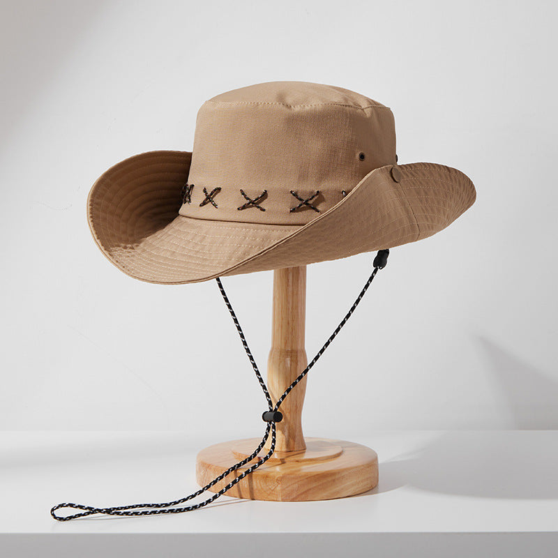 Classmate Yang mountaineering hat bucket hat female sunscreen outdoor sun 2024 new summer male sun hat