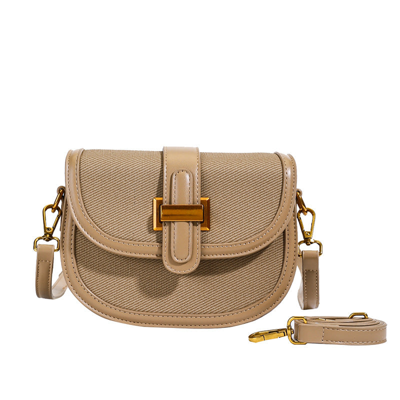 Wholesale Korean version niche design saddle bag travel new women's bag semi-round casual versatile shoulder messenger bag