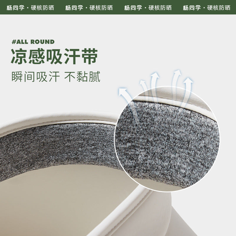 Wide-brimmed sunscreen hat for women's summer 2023 new full-face sun hat, UV-proof empty top hat, one piece is sent on behalf of others.