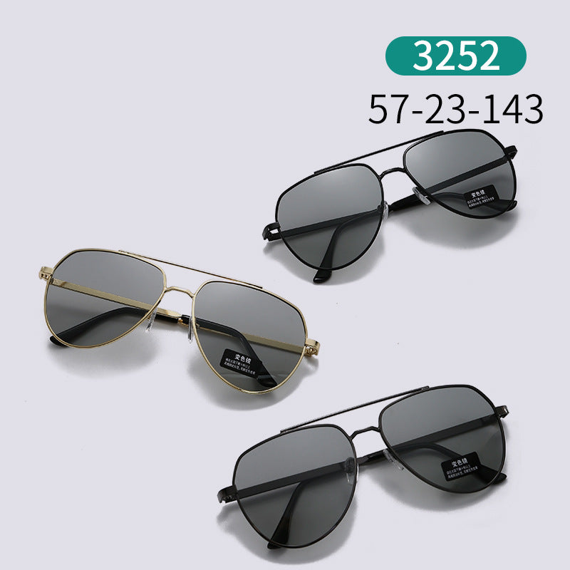 Color-changing polarized sunglasses for men's driving, men's cycling fishing, UV protection and strong light protection sunglasses