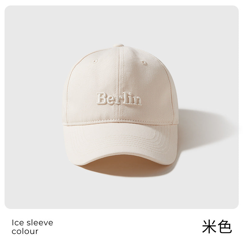 Classmate Yang Baseball Cap Men's and Women's 2024 Wide Brim Sunscreen Peaked Cap Show Face Small Sun Hat