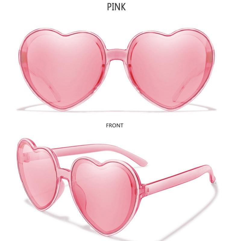 2023 new love sunglasses AliExpress cross-border fashion candy trend street shot decorative sunglasses women