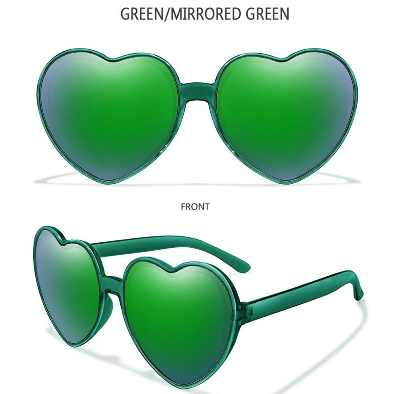 2023 new love sunglasses AliExpress cross-border fashion candy trend street shot decorative sunglasses women