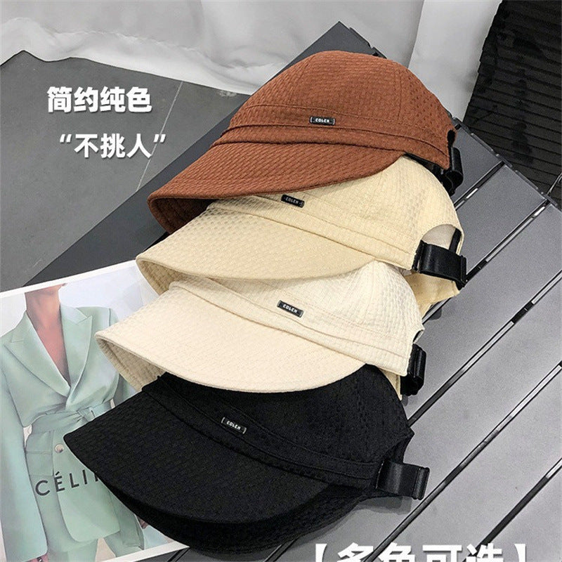 Zhao Ruth same hat women's spring and autumn sun protection bucket hat UV protection sun hat big head circumference sunshade sun hat