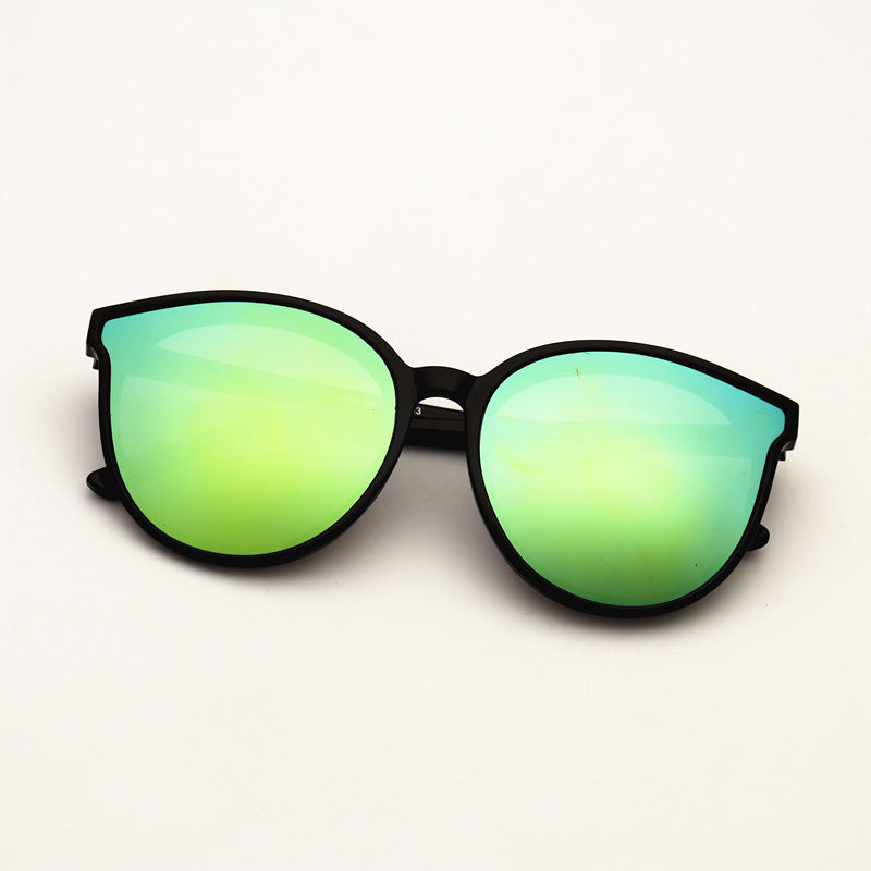 Women's retro sunscreen sunglasses men's ins high-end large-frame sunglasses trendy Korean version small glasses clearance glasses