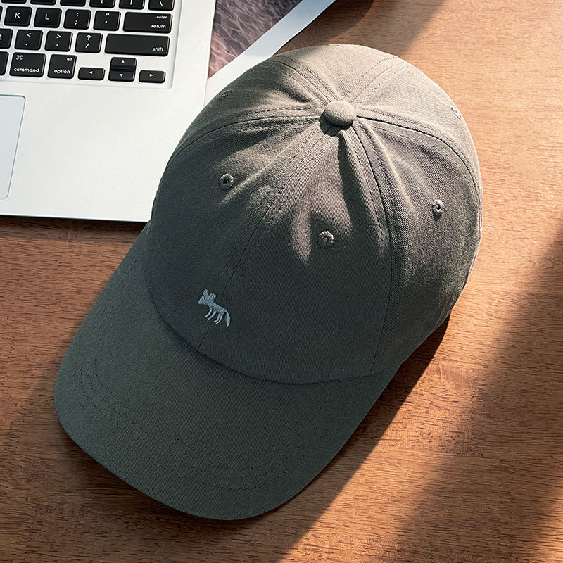 Classmate Yang strictly selects cute peaked caps cartoon women sweet sun face small animals embroidered baseball sunscreen hats