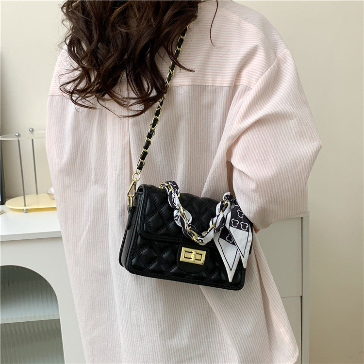 2023 cross-border small square bag rhombus chain small bag women's summer new crossbody versatile fashion shoulder armpit bag