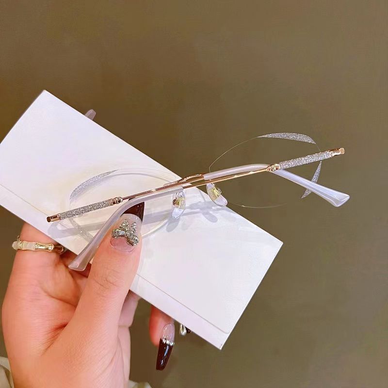 Xiaohongshu same style women's square reading glasses business classic eyebrow rack half frame reading glasses frame men's mirror