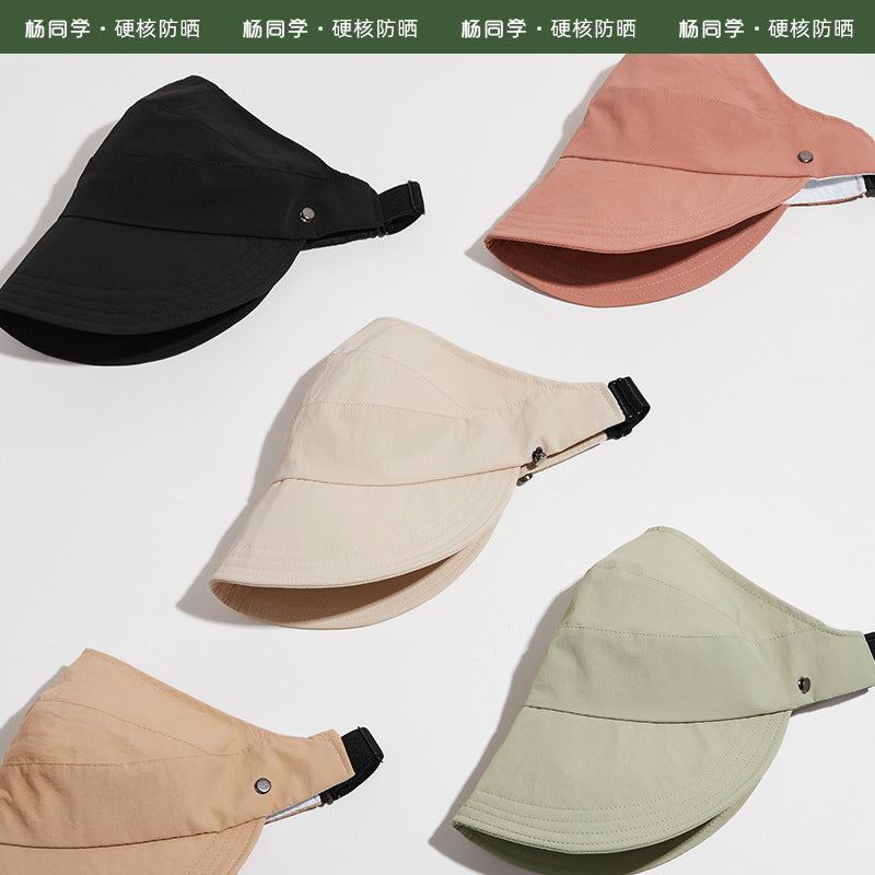 Zhao Ruth can wear a ponytail of the same style, a summer sunshade and sunscreen hat, and women can hang a mask hat and a sun hat.