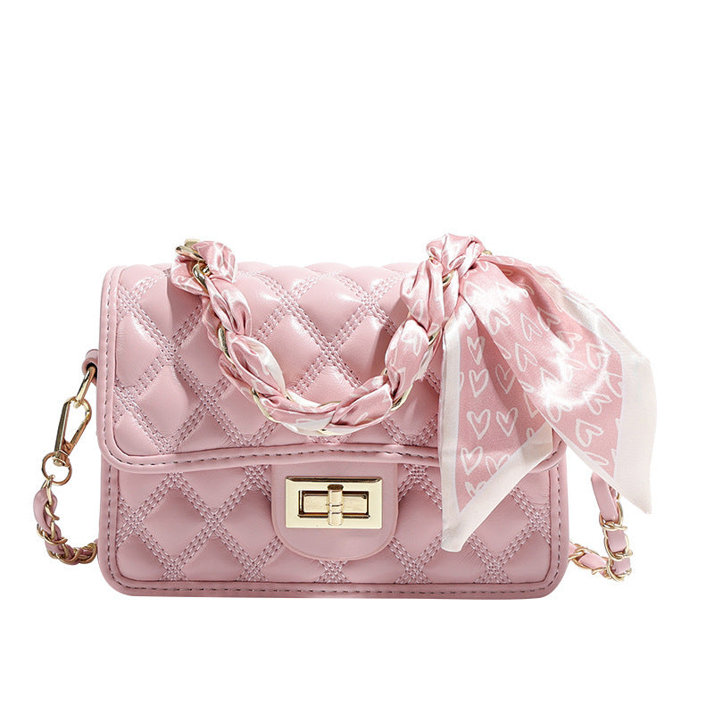 2023 cross-border small square bag rhombus chain small bag women's summer new crossbody versatile fashion shoulder armpit bag