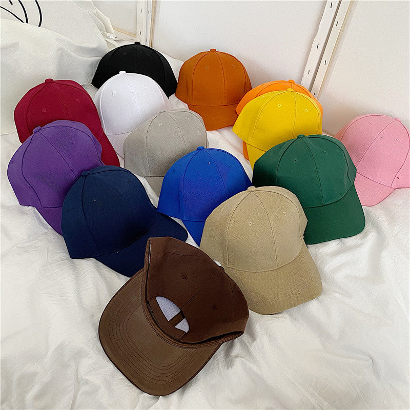 20-Color Mao Qing Velcro Solid Color Baseball Cap Cross-border Wholesale Student Shade Cap Couple Versatile Street