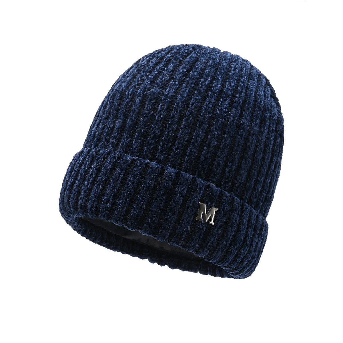 Winter men's hat outdoor cycling cold-proof velvet warm knitted hat ear protection neck cover integrated wool hat