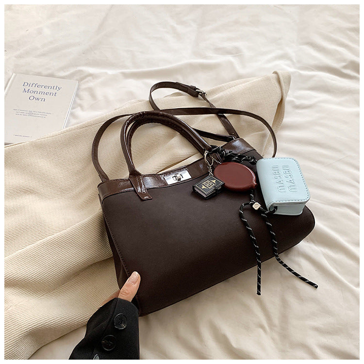 Women's handbag women's 2024 autumn new fashion women's bag simple foreign trend single shoulder messenger tote bag