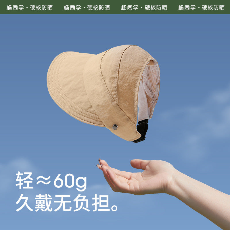 Zhao Ruth can wear a ponytail of the same style, a summer sunshade and sunscreen hat, and women can hang a mask hat and a sun hat.