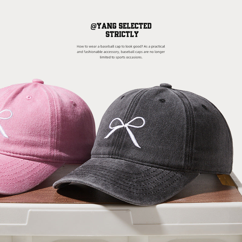 Classmate Yang peaked cap women's 2024 new thin and small face sports hat sunscreen baseball cap trendy one piece hair