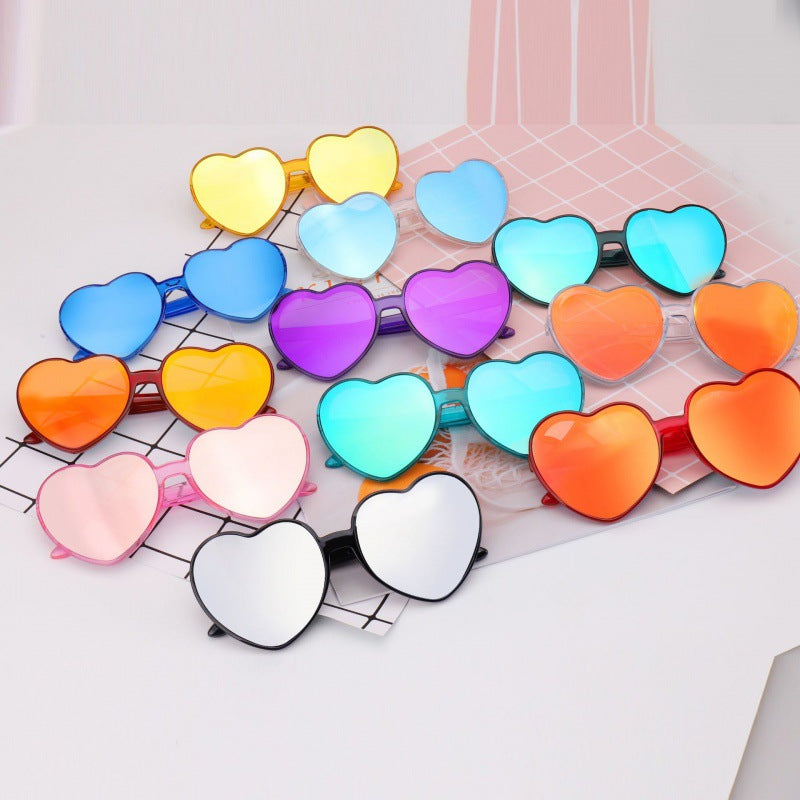 2023 new love sunglasses AliExpress cross-border fashion candy trend street shot decorative sunglasses women