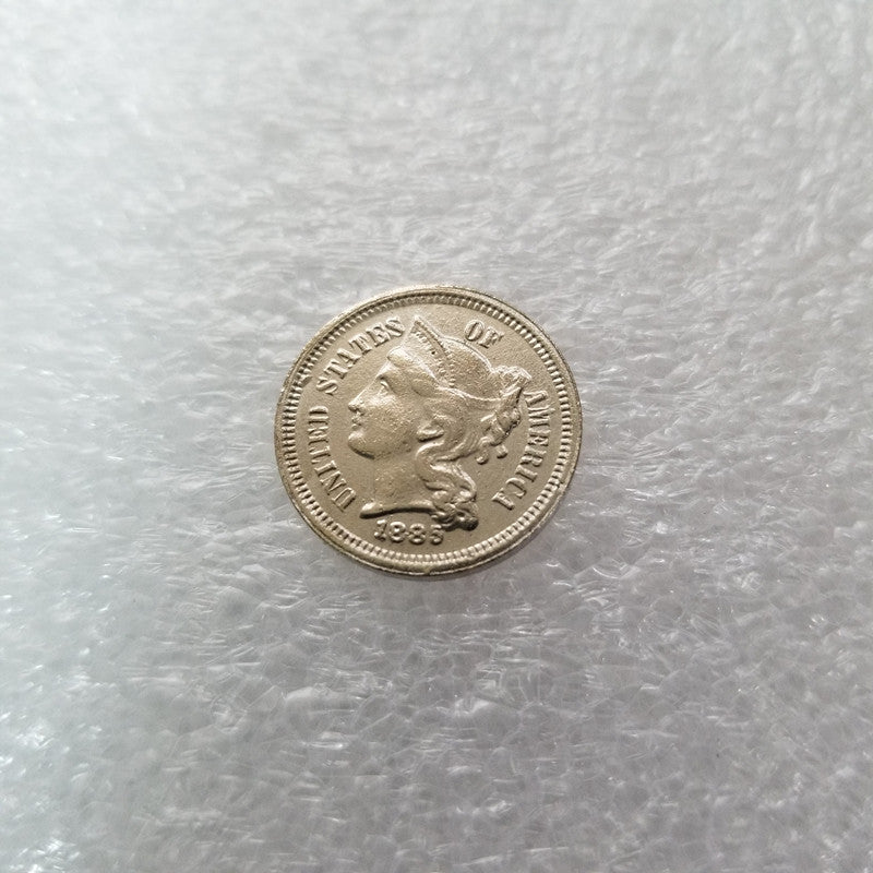 12 different brass coins, American nickels, antique crafts #3738- #3749