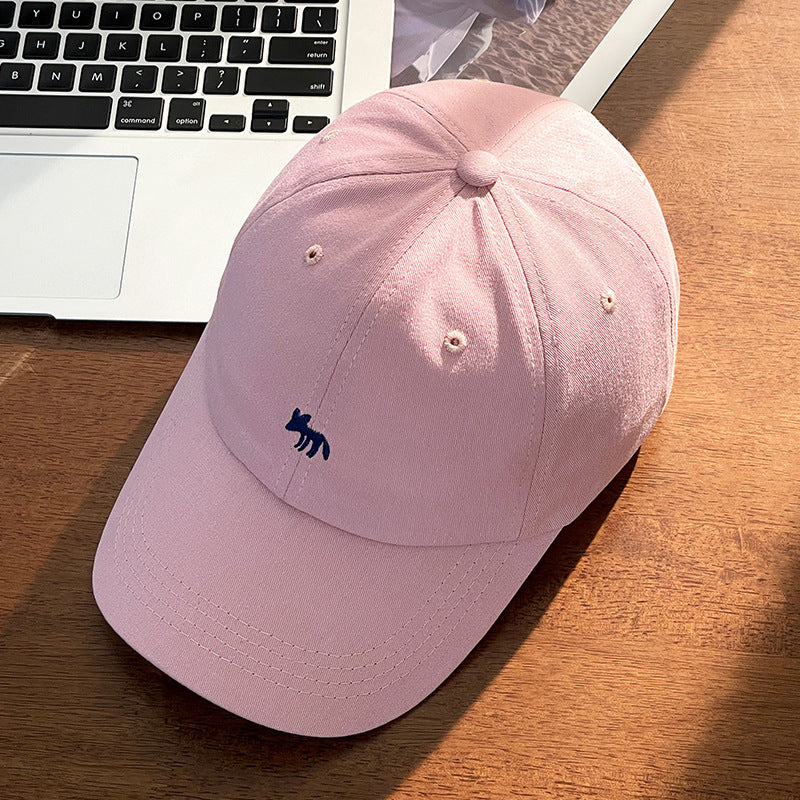 Classmate Yang strictly selects cute peaked caps cartoon women sweet sun face small animals embroidered baseball sunscreen hats
