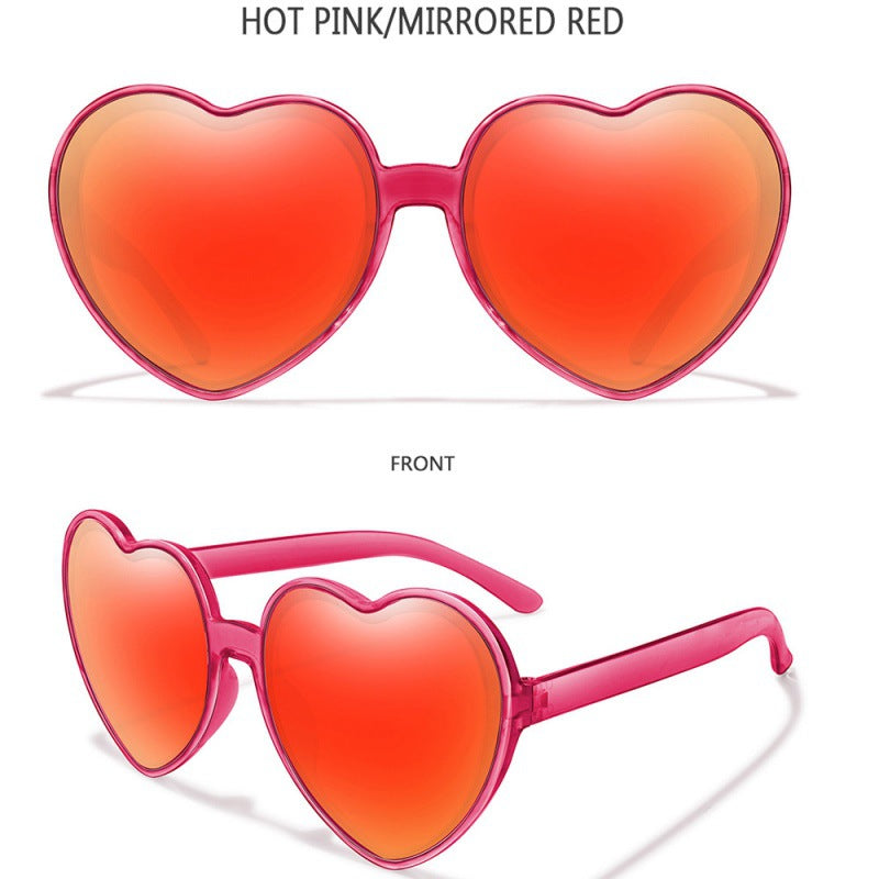 2023 new love sunglasses AliExpress cross-border fashion candy trend street shot decorative sunglasses women