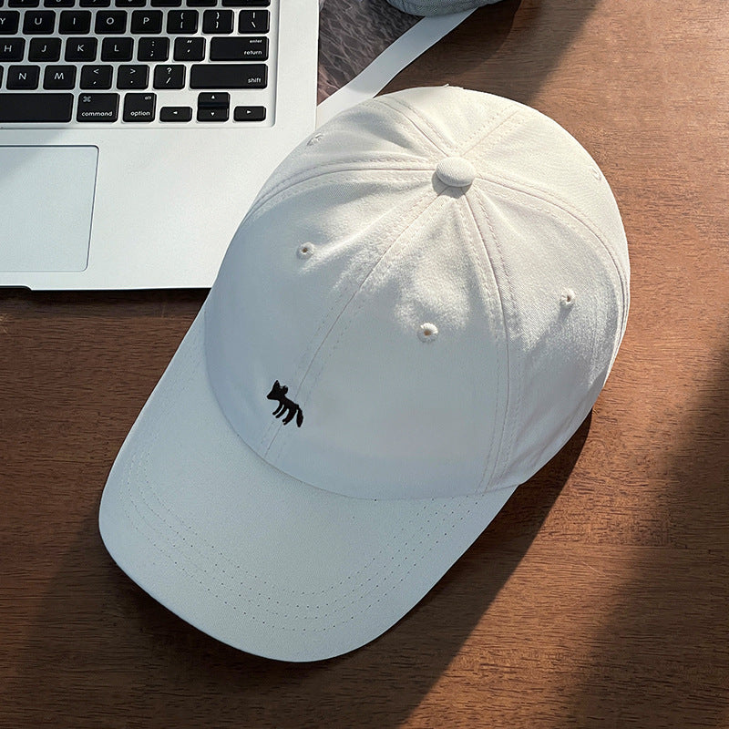 Classmate Yang strictly selects cute peaked caps cartoon women sweet sun face small animals embroidered baseball sunscreen hats