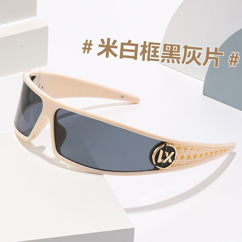 New future technology headband sunglasses women's two-in-one Xiaohongshu same fashion Spice Girl high skull top sunglasses