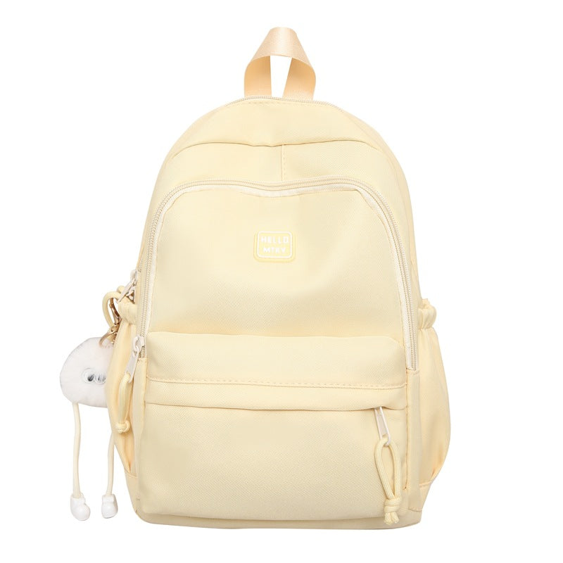 Yinlei schoolbag female ins college style Japanese sweet small fresh backpack spring and summer cute campus student backpack