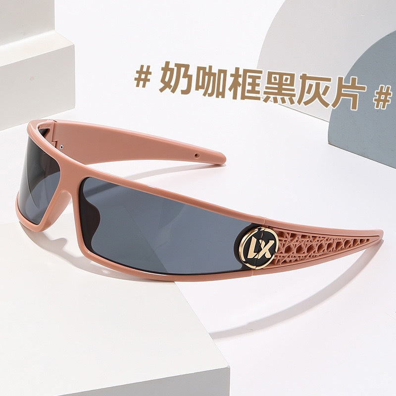 New future technology headband sunglasses women's two-in-one Xiaohongshu same fashion Spice Girl high skull top sunglasses