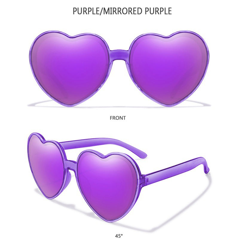 2023 new love sunglasses AliExpress cross-border fashion candy trend street shot decorative sunglasses women