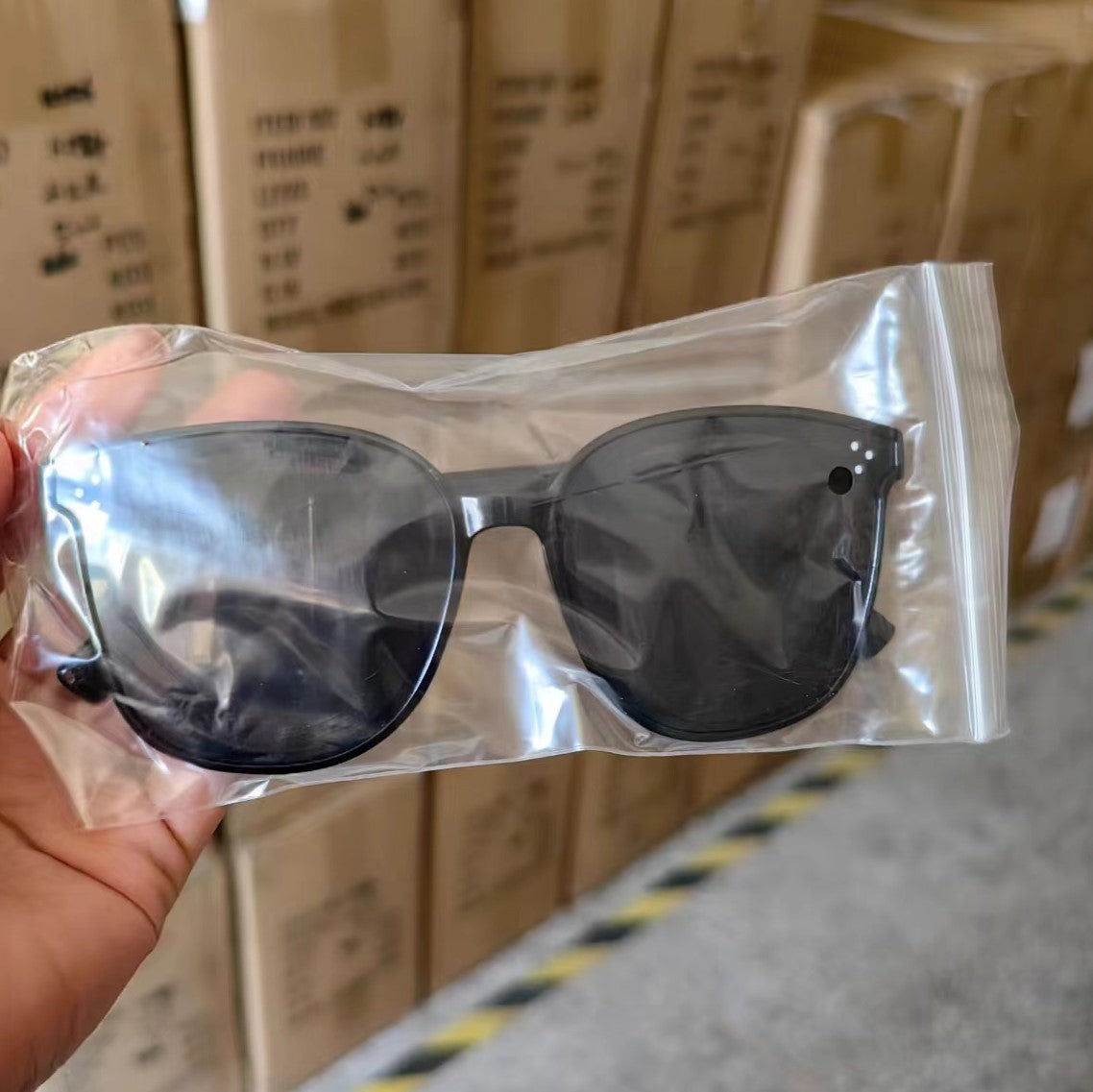 2023 new gm sunglasses, live Internet celebrities with the same Korean version of sunglasses, men's and women's fashionable large-frame glasses