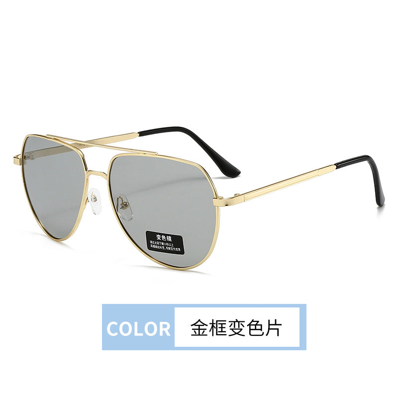 Color-changing polarized sunglasses for men's driving, men's cycling fishing, UV protection and strong light protection sunglasses