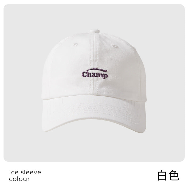 Classmate Yang, mother's cap, female wide-brimmed couple's hat, Korean version of baseball cap, showing a small face and a soft top.