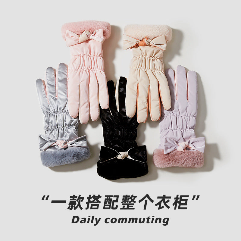 Classmate Yang strictly selects winter warm gloves for men and women, waterproof riding, velvet, windproof and cold-proof, couples cycling and driving cold