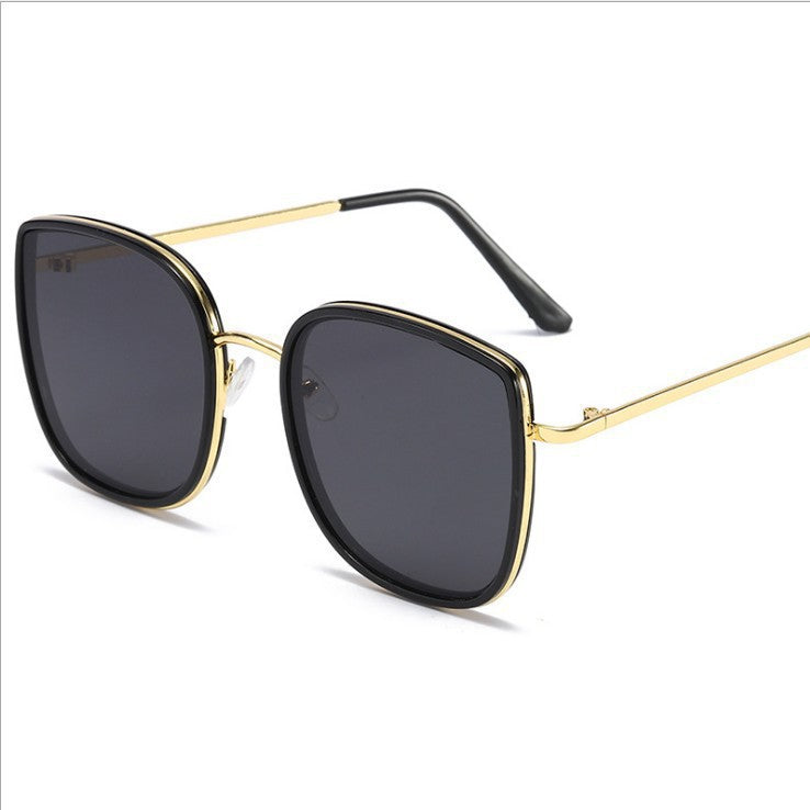 2023 new Korean version of sunglasses Internet celebrity ins same bibi sunglasses, large square sunglasses men's and women's glasses