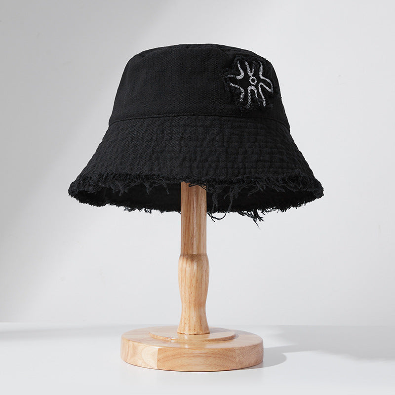 Classmate Yang bucket hat women's 2024 new summer big brim anti-ultraviolet sun hat sun hat