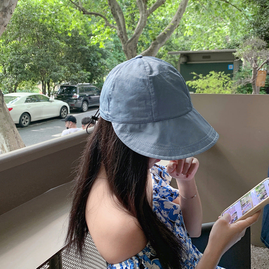 Zhao Ruth same sun hat children's summer thin sun hat UV protection face bucket hat breathable sun hat