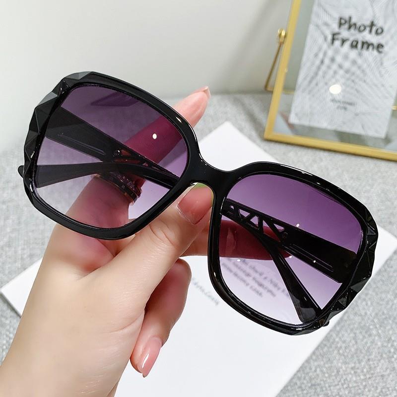 2023 new large frame polarized sunglasses women anti ultraviolet Korean version tide Internet celebrity sunglasses round face driving glasses women