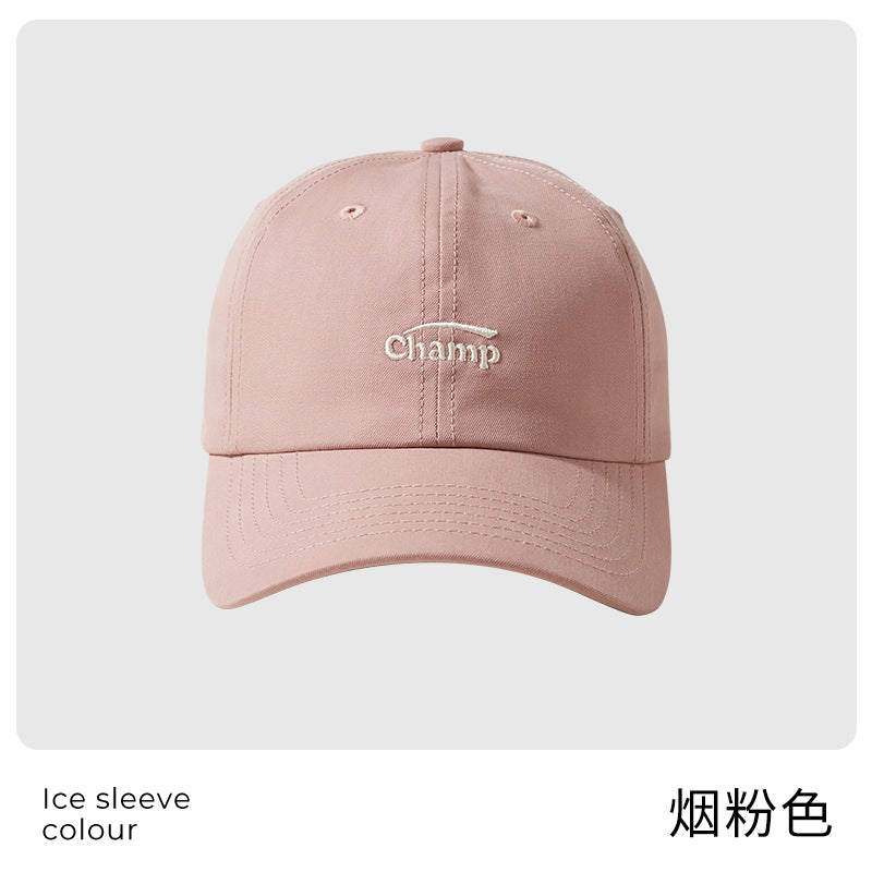 Classmate Yang, mother's cap, female wide-brimmed couple's hat, Korean version of baseball cap, showing a small face and a soft top.