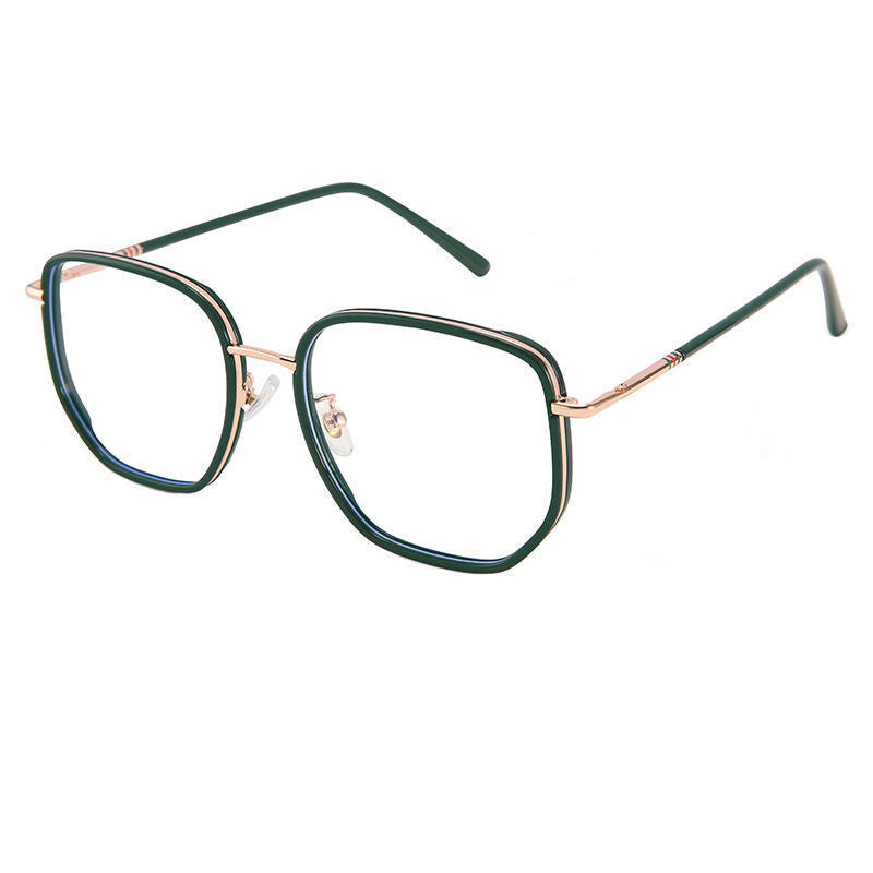 Xiaohongshu G business green glasses frame new big face thin ultra-light myopia glasses female Internet celebrity Korean version of trendy glasses