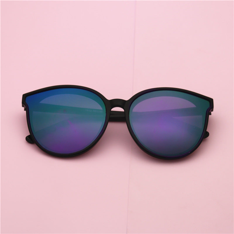 Women's retro sunscreen sunglasses men's ins high-end large-frame sunglasses trendy Korean version small glasses clearance glasses
