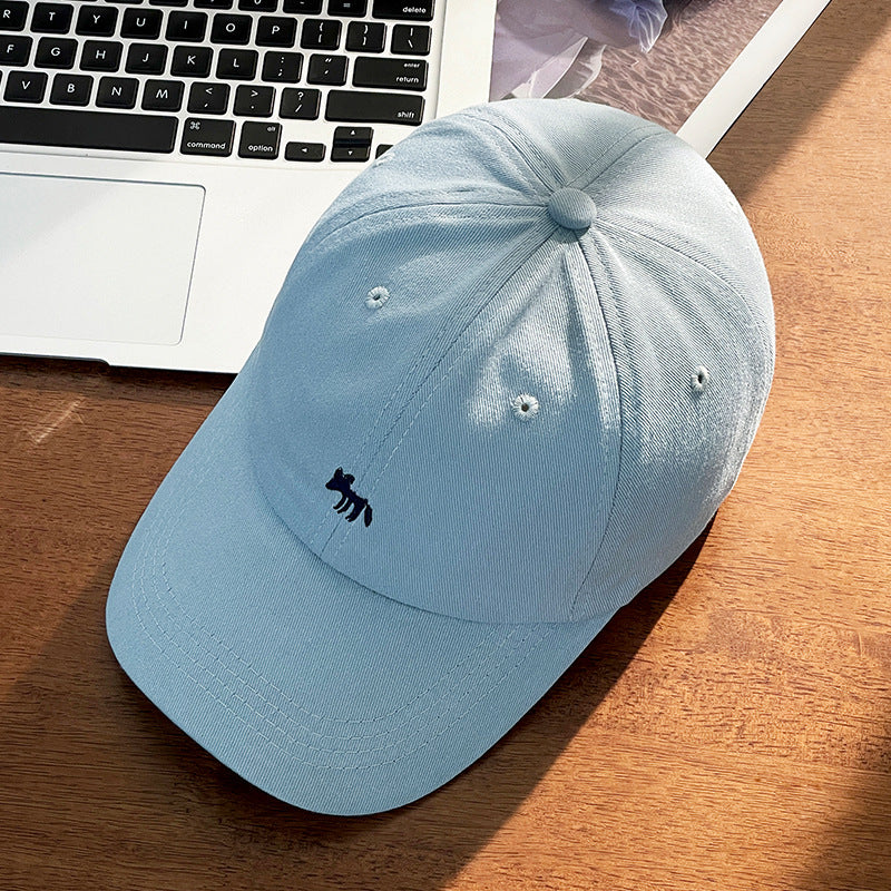 Classmate Yang strictly selects cute peaked caps cartoon women sweet sun face small animals embroidered baseball sunscreen hats