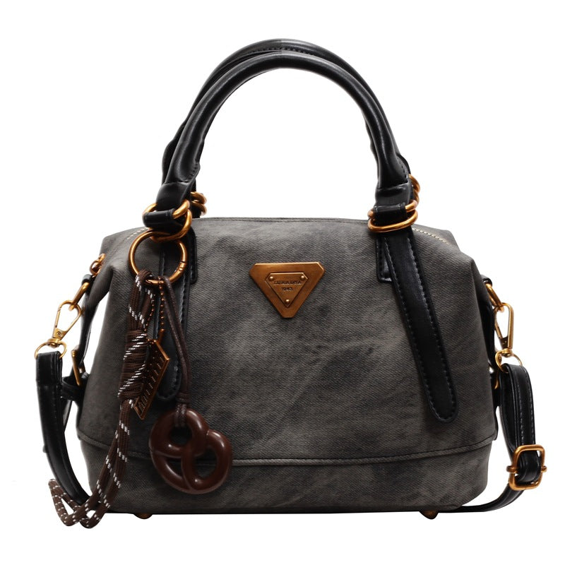 Winter retro handbag bag women's bag 2025 new fashionable large-capacity versatile casual commuter messenger pillow bag
