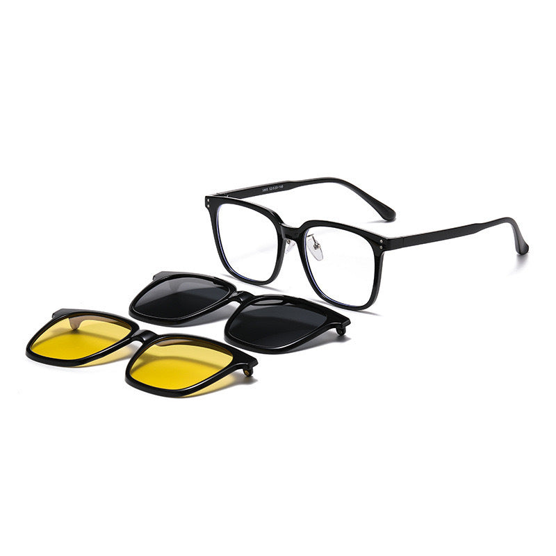 Clip Magnetic Suction Sleeves Versatile Fashion Cross-border Sunscreen Travel Full Frame Sunglasses Polarized Shade Fishing Sunglasses
