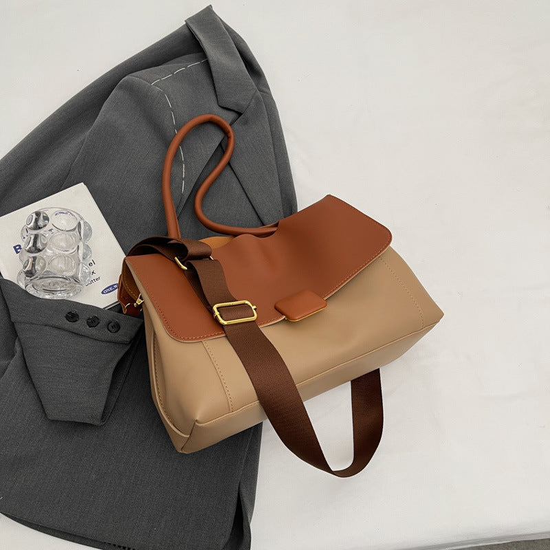 Women's bag autumn and winter large-capacity commuter bag new 2023 simple underarm bag niche high-end single shoulder messenger bag