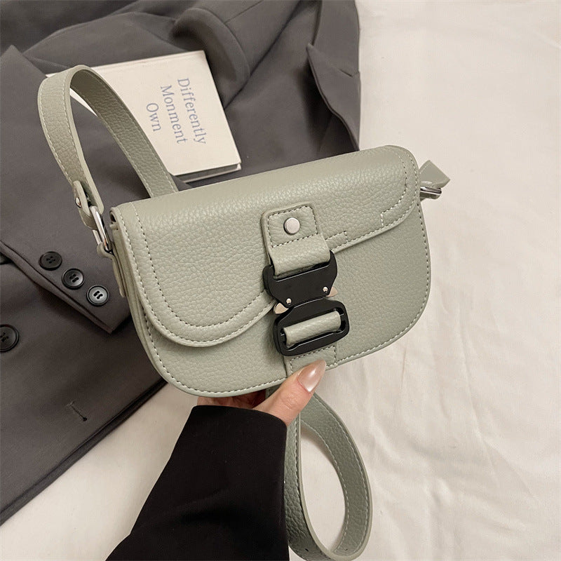 Women's messenger bag Women's bag Messenger bag Saddle bag Fashion 2025 Spring new foreign style shoulder bag Small square bag