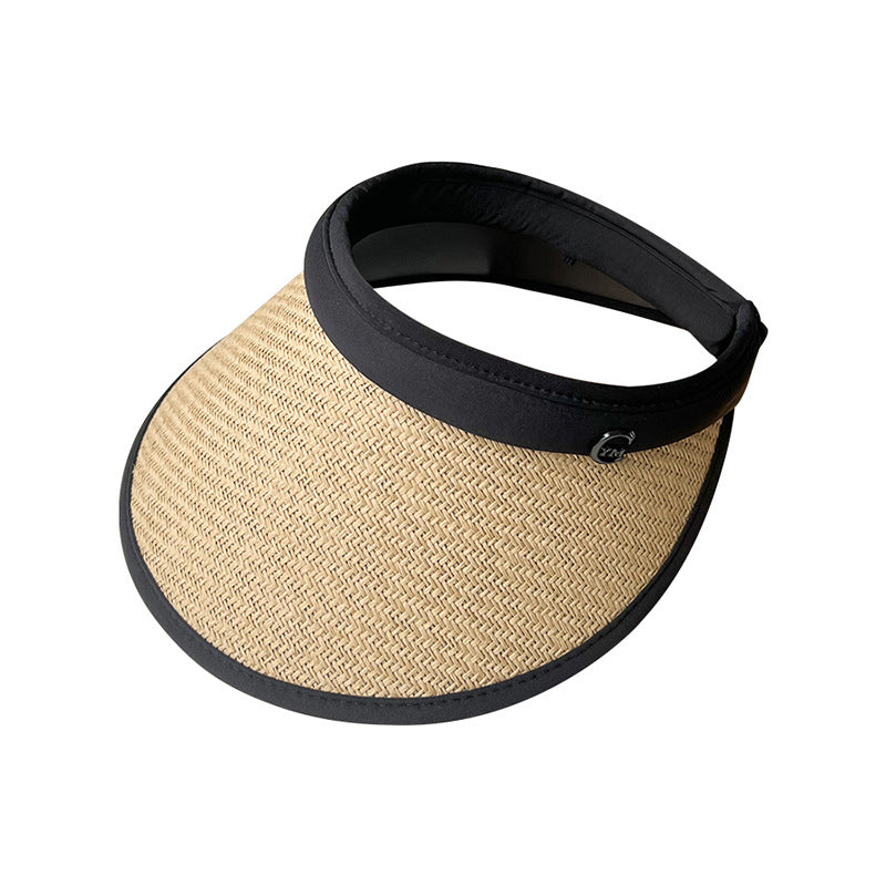 Yang classmate sun hat children summer straw empty top hat big brim face covering sun hat summer travel sun hat