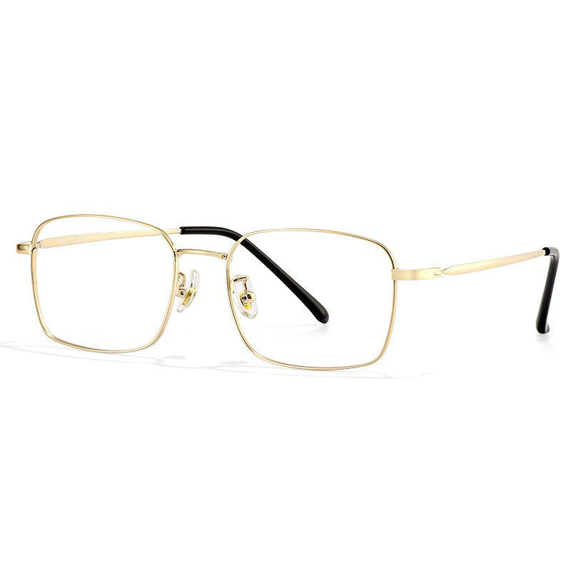 Yi Love is a hot seller in Douyin, the same anti-blue glasses, gold wire myopia frame, male matching degree, eye frame, female.