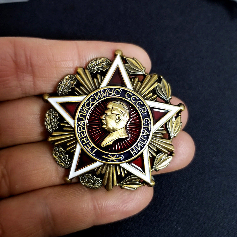 Copy Craft Metal Order of Stalin Hat Badge Pendant