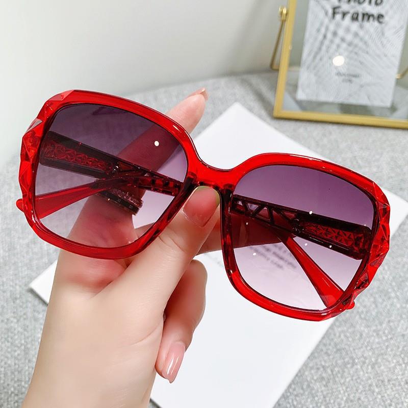 2023 new large frame polarized sunglasses women anti ultraviolet Korean version tide Internet celebrity sunglasses round face driving glasses women